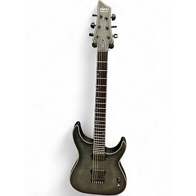 Used Schecter Guitar Research KM6 GREY Solid Body Electric Guitar