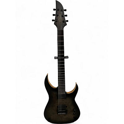 Used Schecter Guitar Research KM6 MKIII ARTIST TRANSPARENT BLACK BURST Solid Body Electric Guitar
