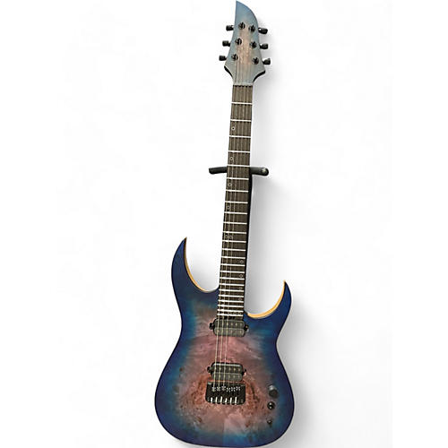 Schecter Guitar Research Used Schecter Guitar Research KM6 MKIII Blue Burst Solid Body Electric Guitar Blue Burst