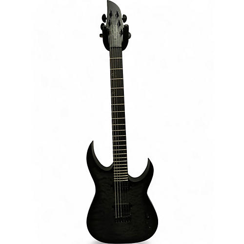 Schecter Guitar Research Used Schecter Guitar Research KM6 MKIII STANDARD  Trans Black Solid Body Electric Guitar Trans Black