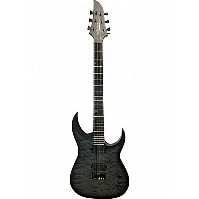 Used Schecter Guitar Research KM6 MKIII Trans Black Solid Body Electric Guitar