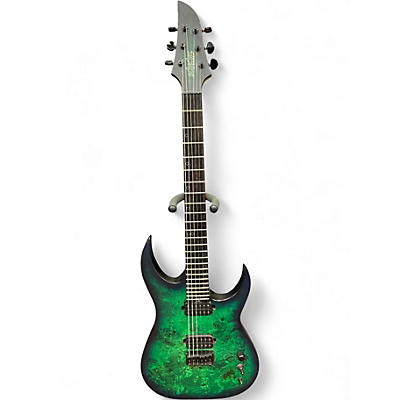 Used Schecter Guitar Research KM6 MKIII Trans Green Solid Body Electric Guitar