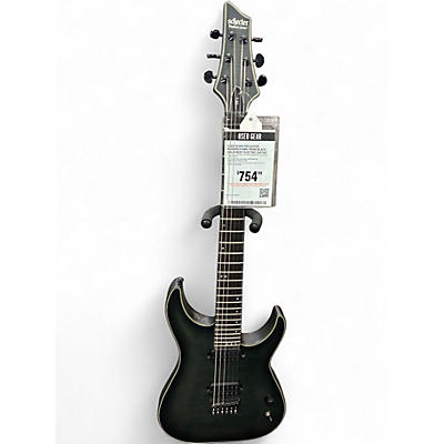 Used Schecter Guitar Research KM6 Trans Black Solid Body Electric Guitar