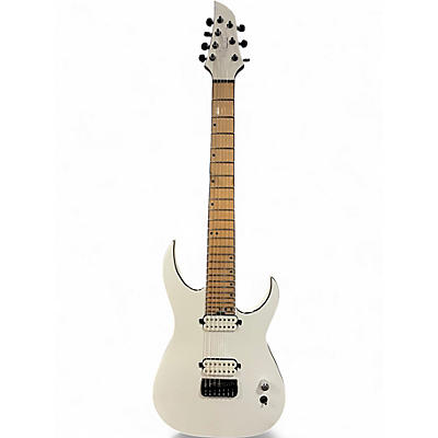 Used Schecter Guitar Research KM7 MK III HYBRID SNOW BLIND WHITE Solid Body Electric Guitar