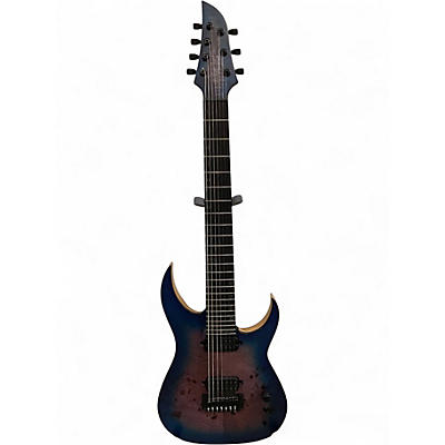 Used Schecter Guitar Research KM7 MKIII ARTIST BLUE CRIMSON Solid Body Electric Guitar
