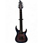 Used Schecter Guitar Research KM7 MKIII ARTIST BLUE CRIMSON Solid Body Electric Guitar BLUE CRIMSON