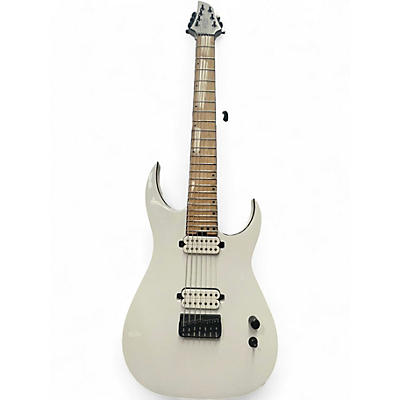 Used Schecter Guitar Research KM7 MKIII Alpine White Solid Body Electric Guitar
