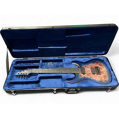 Used Schecter Guitar Research KM7 MKIII Diamond Series Blue Solid Body Electric Guitar