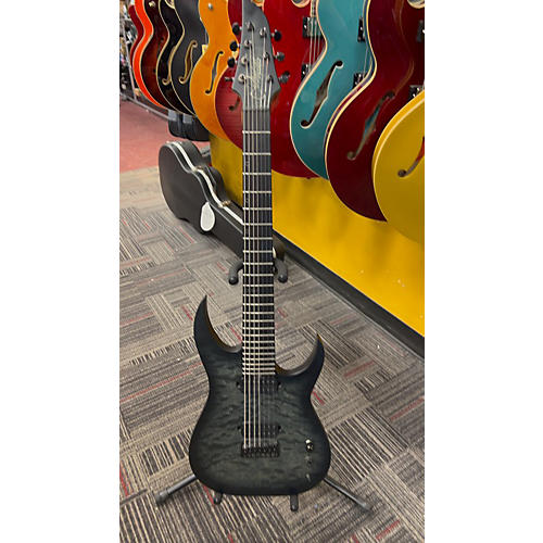 Schecter Guitar Research Used Schecter Guitar Research KM7 MKlll Trans Black Solid Body Electric Guitar Trans Black