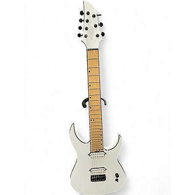 Used Schecter Guitar Research Keith Merrow KM-7 MK-III WHITE Solid Body Electric Guitar