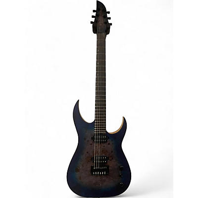 Used Schecter Guitar Research Keith Merrow KM6 MKIII Artist Blue Crimson Solid Body Electric Guitar