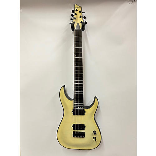 Schecter Guitar Research Used Schecter Guitar Research Keith Merrow KM7 MKI 7 String Trans White Solid Body Electric Guitar Trans White