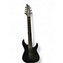 Used Schecter Guitar Research Keith Merrow KM7 MKII 7 string Black Solid Body Electric Guitar Black