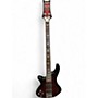 Used Schecter Guitar Research Left handed Stiletto Extreme 4 String Black Cherry Electric Bass Guitar Black Cherry