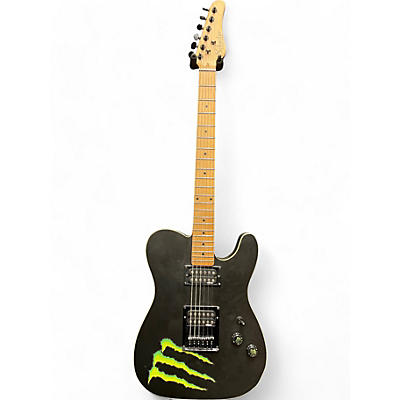 Used Schecter Guitar Research MONSTER ENERGY LIMITED EDITION PT Black Solid Body Electric Guitar