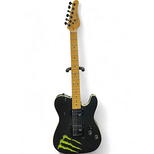 Used Schecter Guitar Research MONSTER PT Satin Black Solid Body Electric Guitar Satin Black