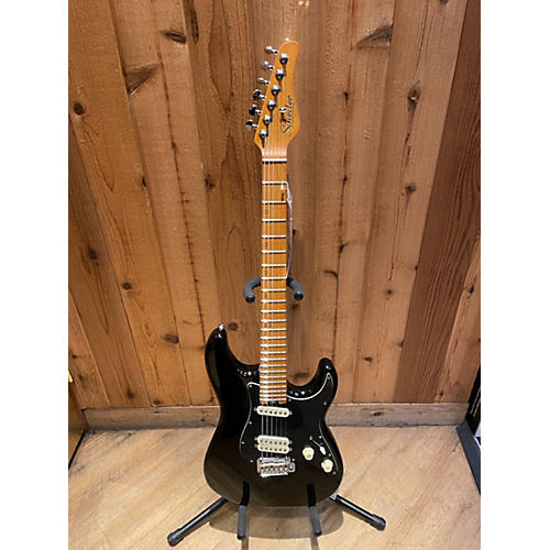 Schecter Guitar Research Used Schecter Guitar Research MV-6 Black Solid Body Electric Guitar Black