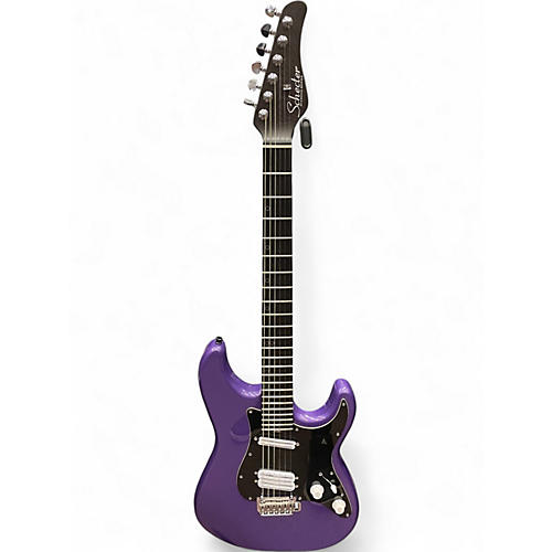 Used Schecter Guitar Research MV6 Metallic Purple Solid Body Electric Guitar Metallic Purple