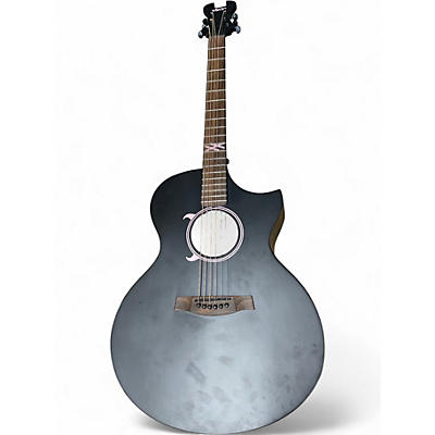 Used Schecter Guitar Research Machine Gun Kelly Black Acoustic Electric Guitar