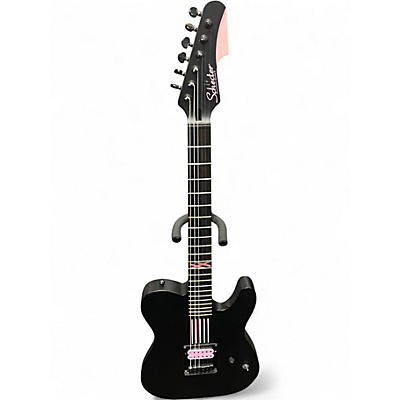 Used Schecter Guitar Research Machine Gun Kelly Pt Satin Black Black Solid Body Electric Guitar