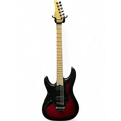 Used Schecter Guitar Research Miles Dimitri Baker SVSS Left Handed Crimson Red Burst Electric Guitar