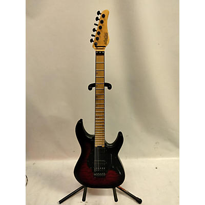 Schecter Guitar Research Used Schecter Guitar Research Miles Dimitri Crimson Red Burst Solid Body Electric Guitar