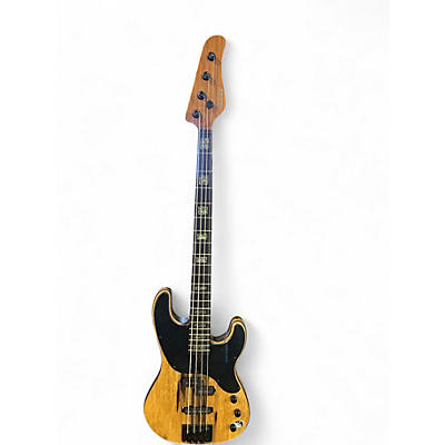 Used Schecter Guitar Research Model T 2832 EXOTIC BLACK LIMBA Natural Electric Bass Guitar