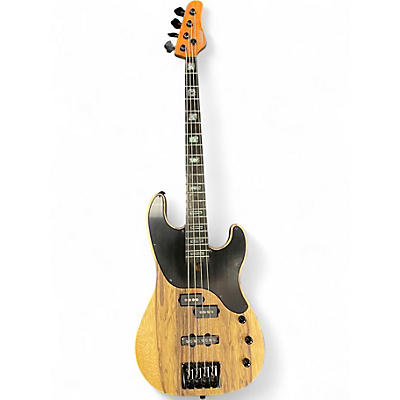 Used Schecter Guitar Research Model T-4 Exotic Black Limba Electric Bass Guitar