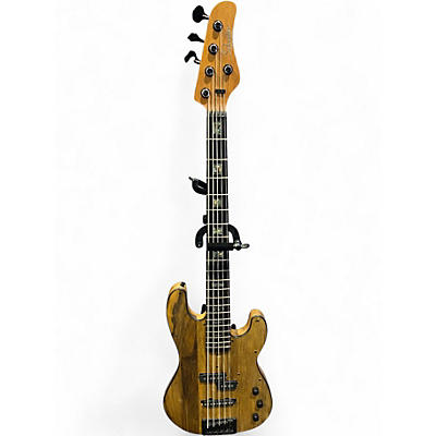 Used Schecter Guitar Research Model T 5 Black Limba Electric Bass Guitar