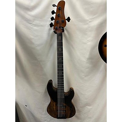 Schecter Guitar Research Used Schecter Guitar Research Model T 5 Exotic Black Limba Black Limba Electric Bass Guitar