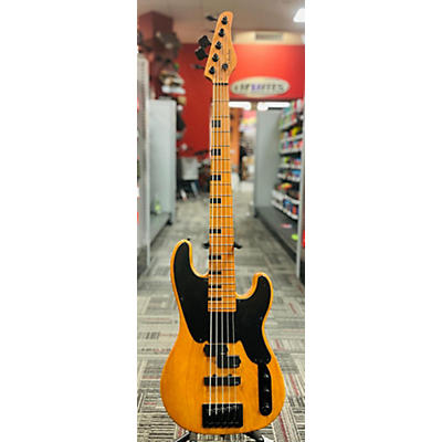 Schecter Guitar Research Used Schecter Guitar Research Model T 5 Natural Electric Bass Guitar