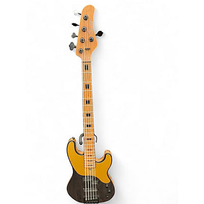 Used Schecter Guitar Research Model T 5 Natural Electric Bass Guitar