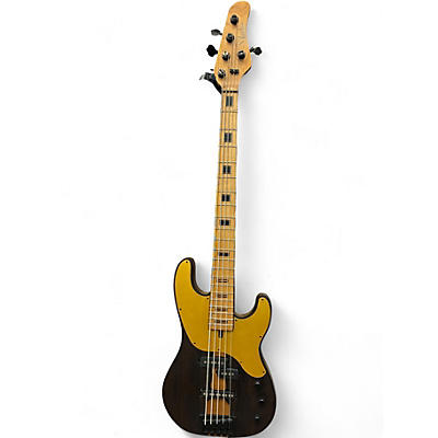 Used Schecter Guitar Research Model T 5 Natural Electric Bass Guitar
