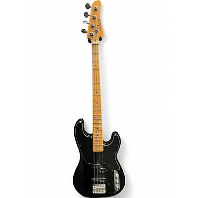 Used Schecter Guitar Research Model T Black Electric Bass Guitar