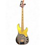 Used Schecter Guitar Research Model T Exotic Ziricote Vintage Natural Electric Bass Guitar Vintage Natural