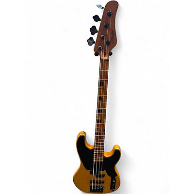 Used Schecter Guitar Research Model T NATURAL Electric Bass Guitar