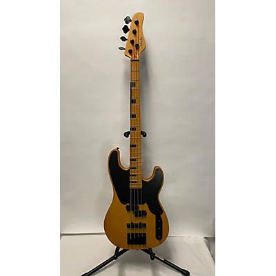 Schecter Guitar Research Used Schecter Guitar Research Model T Natural Electric Bass Guitar