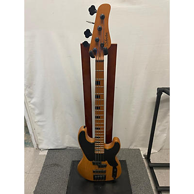 Schecter Guitar Research Used Schecter Guitar Research Model T Natural Electric Bass Guitar