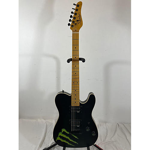 Schecter Guitar Research Used Schecter Guitar Research Monster Energy Limited Edition PT Black Solid Body Electric Guitar Black