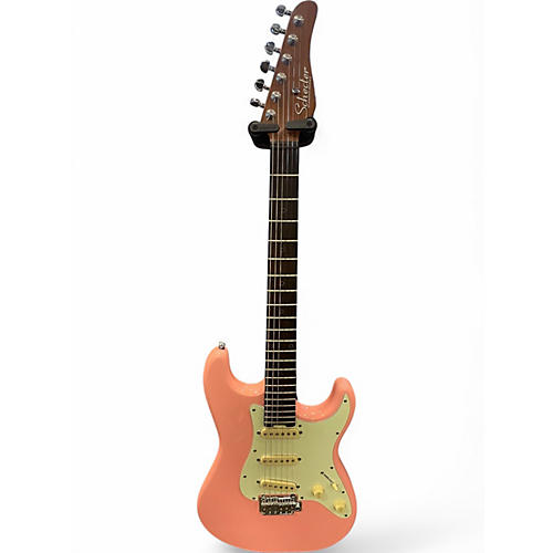 Used Schecter Guitar Research NICK JOHNSON TRADITIONAL CORAL Solid Body Electric Guitar CORAL