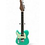 Used Schecter Guitar Research NICK JOHNSTON PT ATOMIC GREEN Solid Body Electric Guitar ATOMIC GREEN