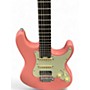 Used Schecter Guitar Research NICK JOHNSTON Pink Solid Body Electric Guitar Pink