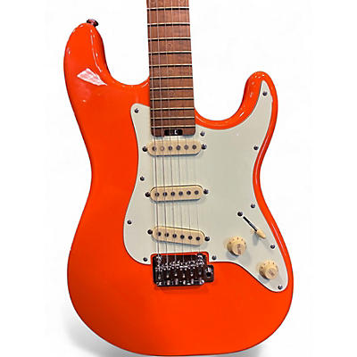 Used Schecter Guitar Research NICK JOHNSTON SSS Orange Solid Body Electric Guitar