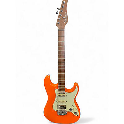 Used Schecter Guitar Research NICK JOHNSTON TRADITIONAL ATOMIC ORANGE NITRO Solid Body Electric Guitar
