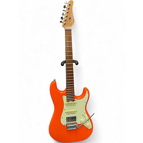 Used Schecter Guitar Research NICK JOHNSTON TRADITIONAL ATOMIC ORANGE Solid Body Electric Guitar ATOMIC ORANGE