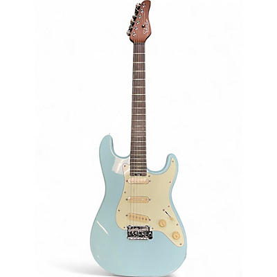 Used Schecter Guitar Research NICK JOHNSTON TRADITIONAL SSS BLUE Solid Body Electric Guitar