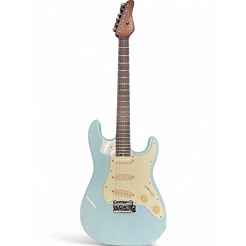 Used Schecter Guitar Research NICK JOHNSTON TRADITIONAL SSS BLUE Solid Body Electric Guitar BLUE