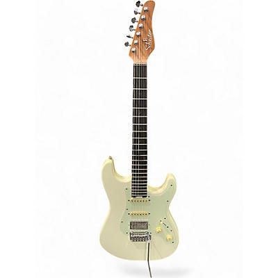 Schecter Guitar Research Used Schecter Guitar Research Nick Johnson Signature Olympic White Solid Body Electric Guitar