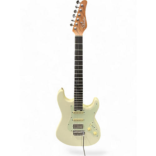 Schecter Guitar Research Used Schecter Guitar Research Nick Johnson Signature Olympic White Solid Body Electric Guitar Olympic White