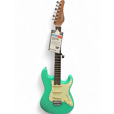Used Schecter Guitar Research Nick Johnston Atomic Green Solid Body Electric Guitar